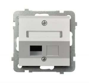 Sonata Single socket cover, slant